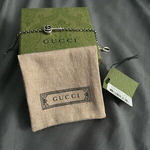 Gucci Silver Chain Bracelet with Key Charm